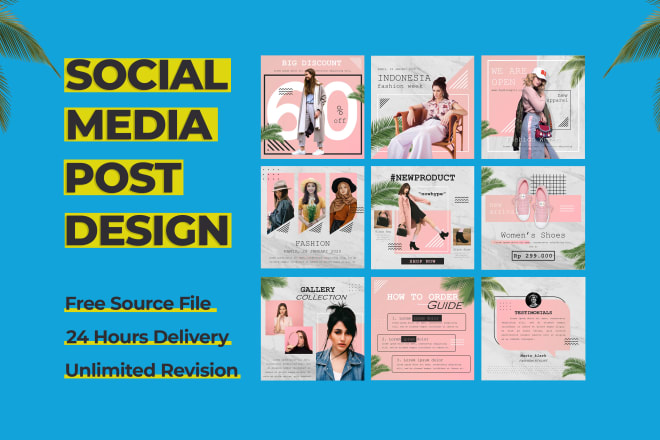 I will design professional social media post in 24 hours