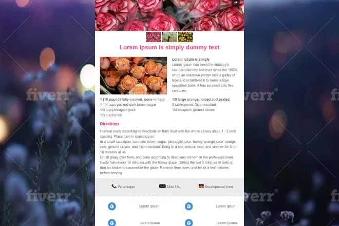 I will design responsive mailchimp email template or newsletter