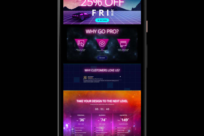 I will design responsive web templates