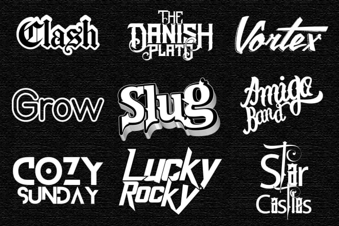 I will design rock, music,studio record, edm, and brand logo