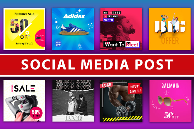 I will design social media posts graphics for facebook, instagram ads