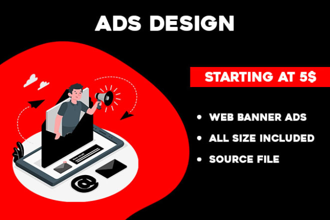 I will design web banner ads, google ads, social media ads