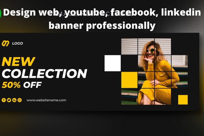 I will design web, youtube,facebook, linkedin banner professionally