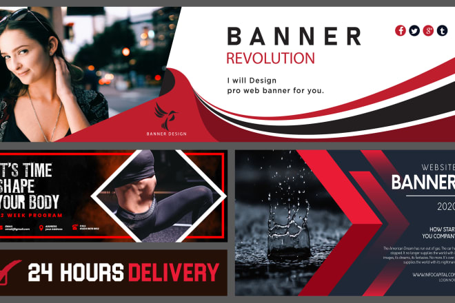 I will design website banner ads, banner design,facebook ads