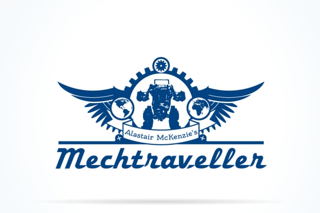 I will design wing wheel automotive logo for your business