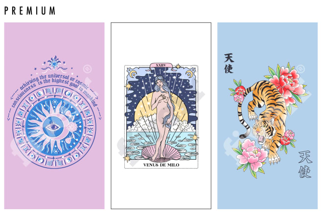 I will design womens graphics for fashion