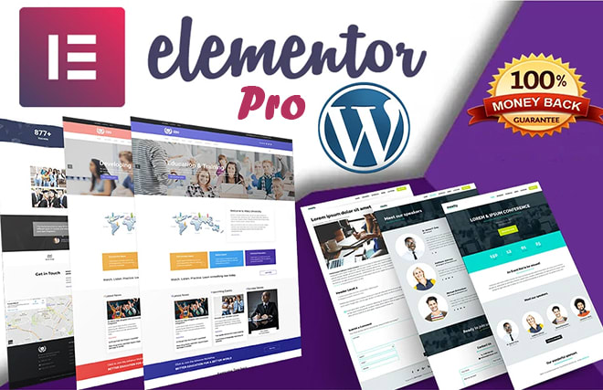 I will design wordpress landing page website by the elementor pro