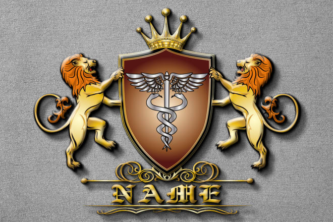 I will design your luxury family crest logo