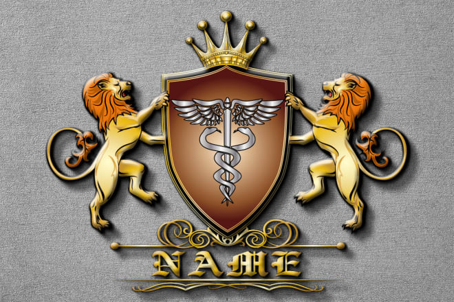 I will design your luxury family crest logo