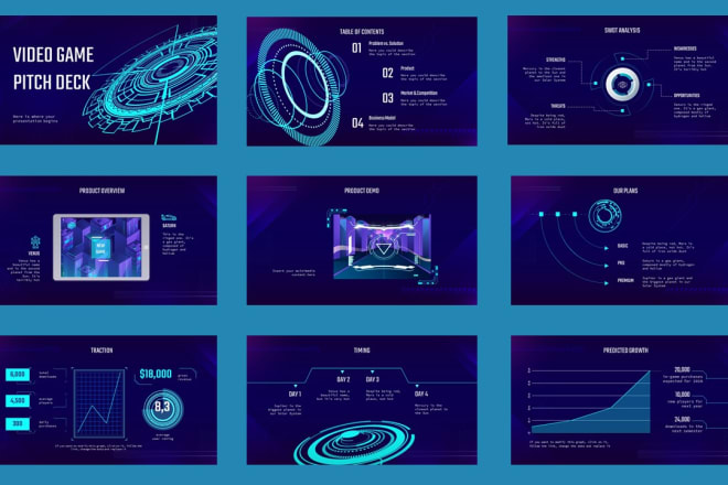 I will design your powerpoint presentation or google slides prezi or pitch deck