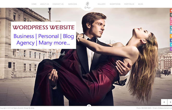 I will develop a modern custom wordpress website for your business