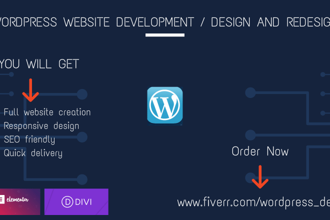 I will develop and design wordpress website or wordpress blog