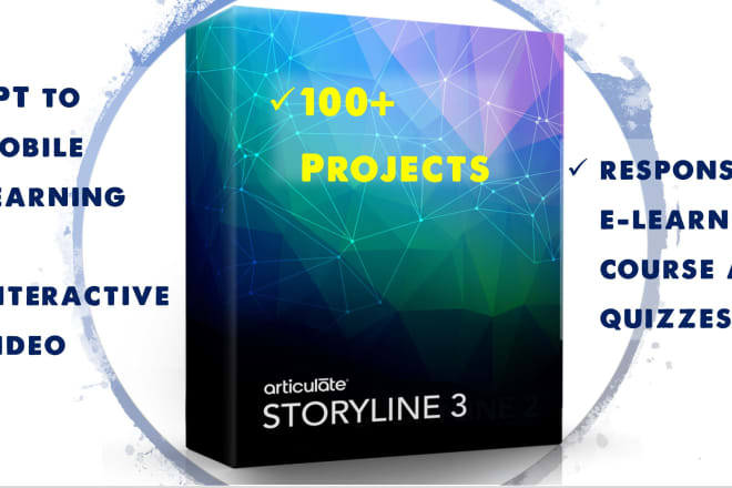 I will develop elearning courses and quizzes in articulate storyline 3