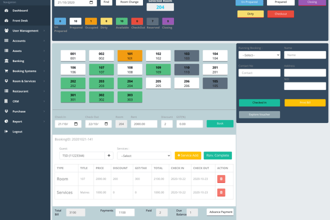 I will develop hotel management software for smart hotel operation