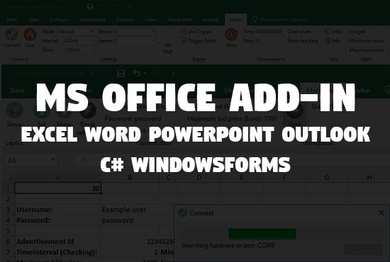 I will develop office addins and plugins for excel, word, powerpoint, outlook