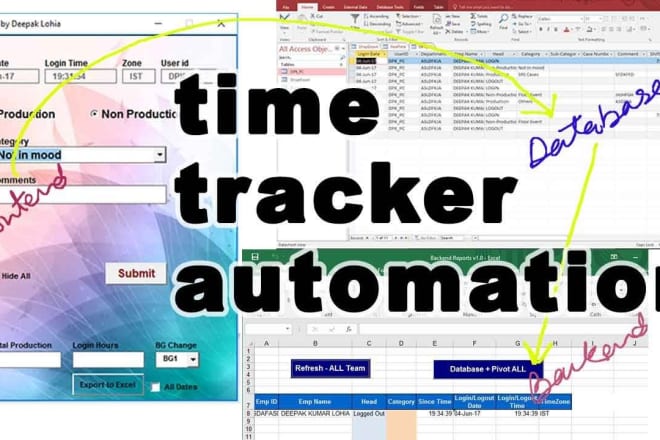 I will develop vba excel time tracker