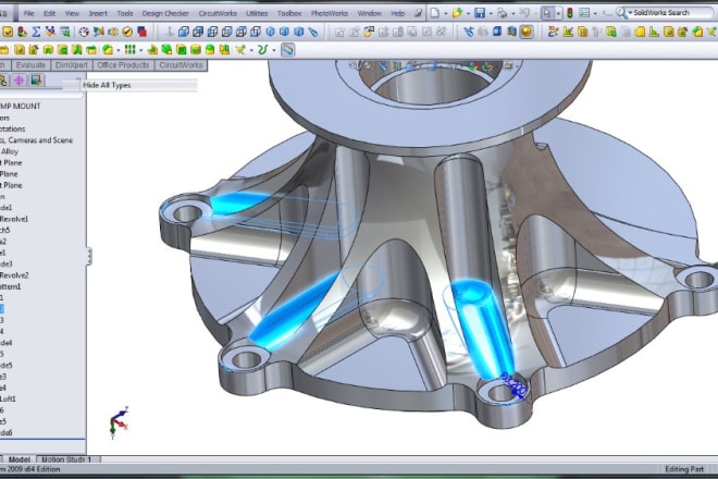 I will do 3d product and patent design in solidworks
