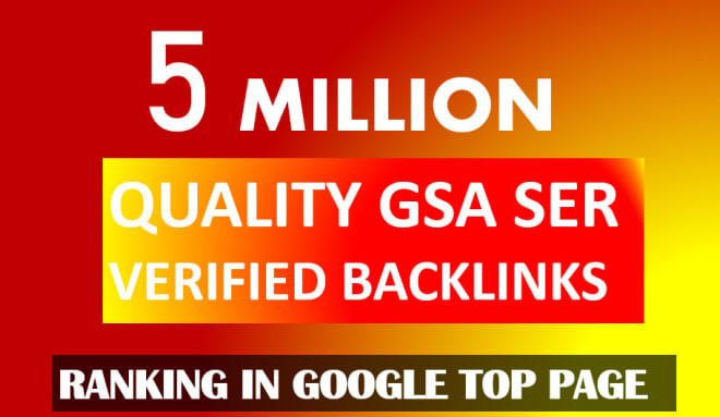 I will do 5 millions backlinks campaign