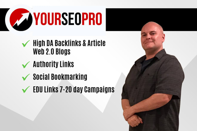 I will do a 10 to 20 day manual high da google SEO backlinks gig