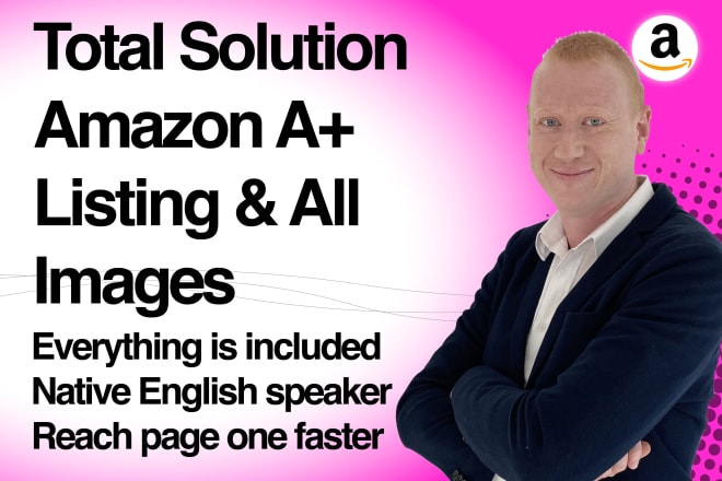 I will do a total package amazon a plus product description listing
