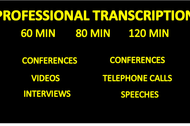 I will do a transcription of your audio and visual to text