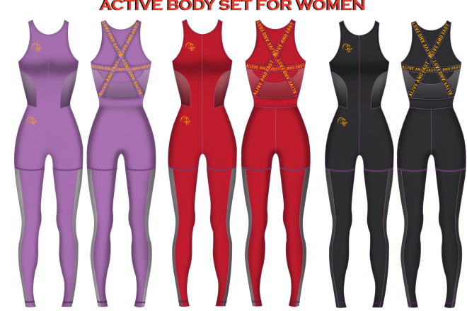 I will do activewear, yoga, gym design for you