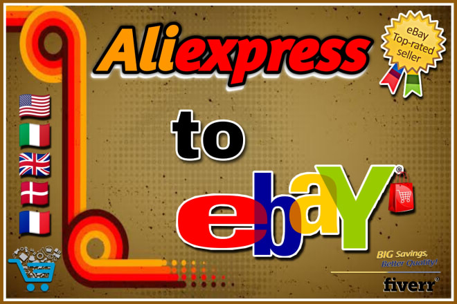 I will do aliexpress to ebay dropshipping listings