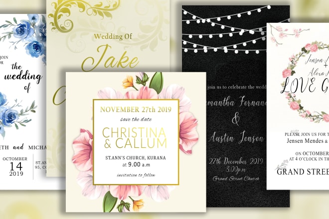 I will do any event invitation design