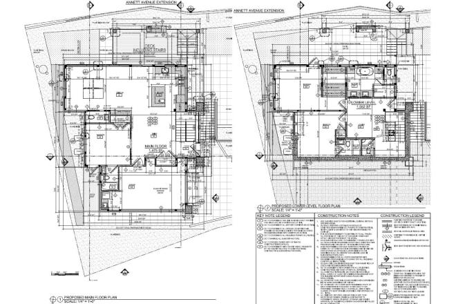 I will do architectural drafting using hand sketched drawings