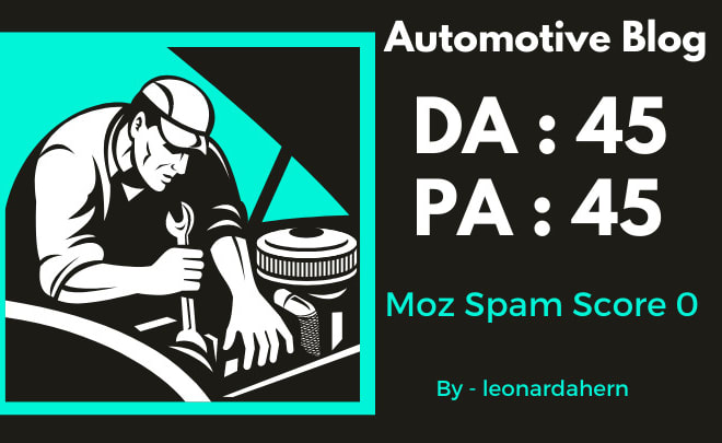 I will do automotive guest post contextual seo backlinks link building service