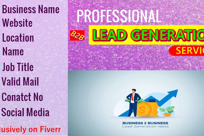 I will do b2b lead generation and email list building