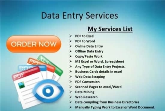 I will do best data entry copy paste docs conversion in seconds