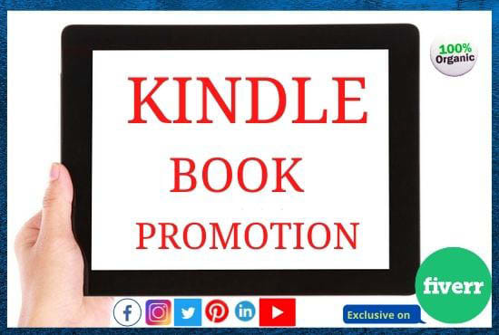 I will do best promotion kindle book on the top social media