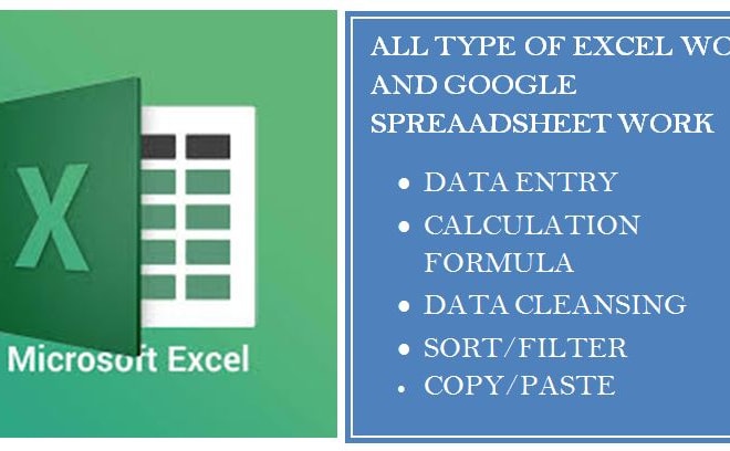 I will do challenging excel and google spreadsheet job