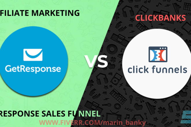 I will do clickfunnel clickbank getresponse sales funnel affiliate marketing design