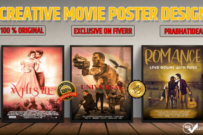 I will do creative movie poster design and film poster design