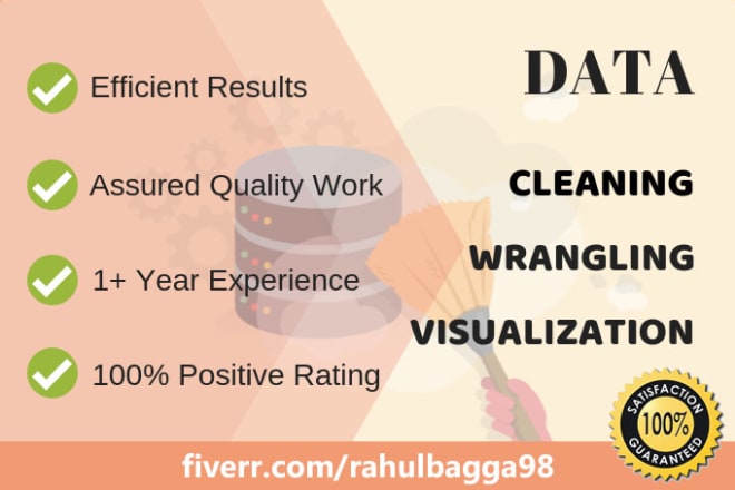 I will do data cleaning data wrangling or visualization in python