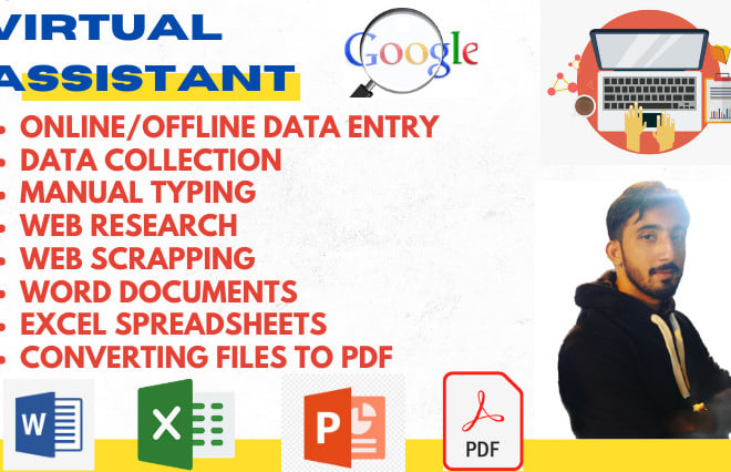 I will do data entry and virtual assistance jobs