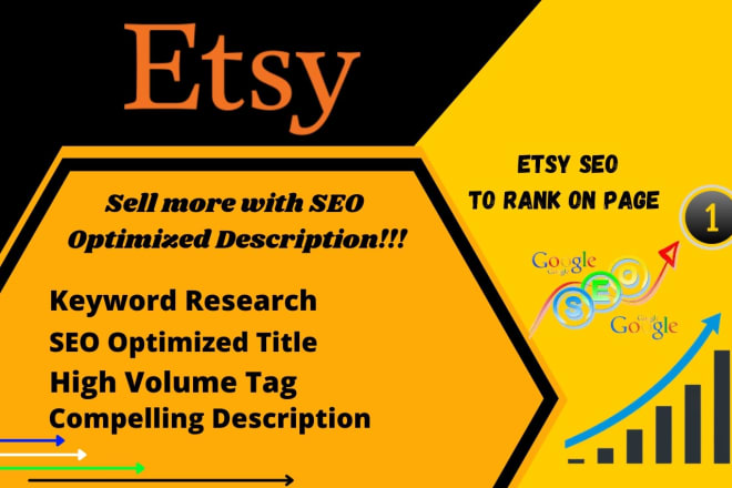 I will do etsy SEO title and tags to top rank etsy listings that increase sales