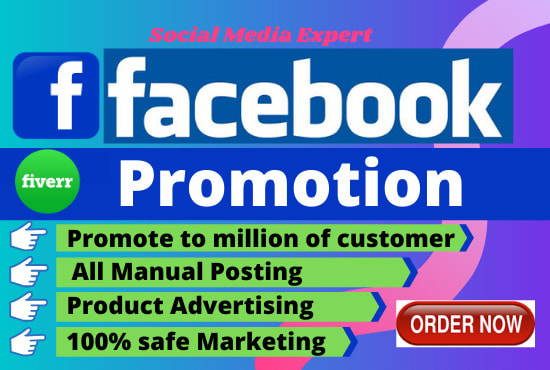 I will do facebook promotion, social media marketing, advertising
