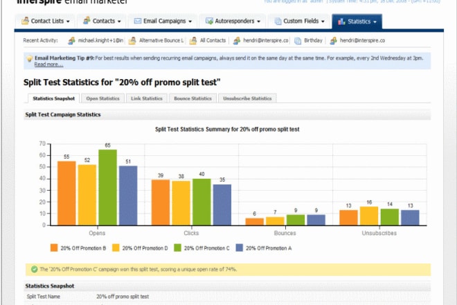 I will do installations, maintenance of interspire email marketer