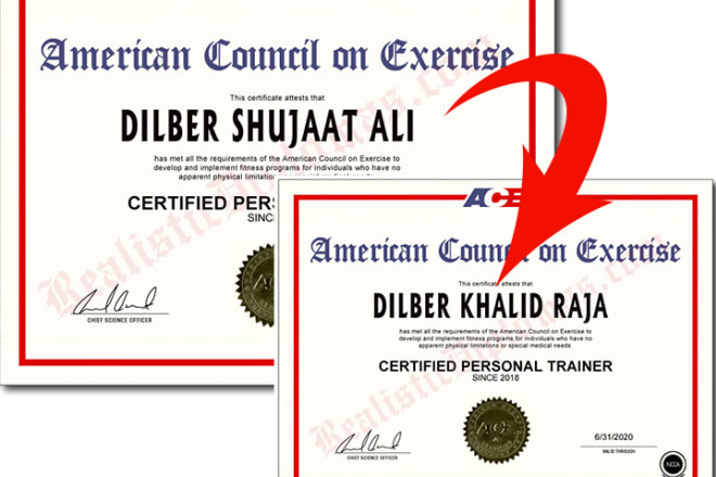 I will do instant name date correction of your certificate
