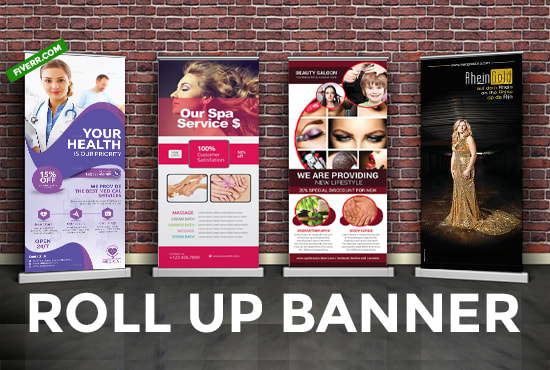 I will do killer roll up banner design in 24hrs