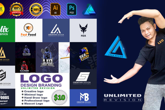 I will do logo design whatever you want