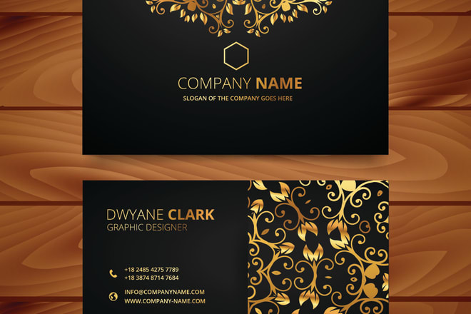 I will do luxury business card design with foil and embossed layer