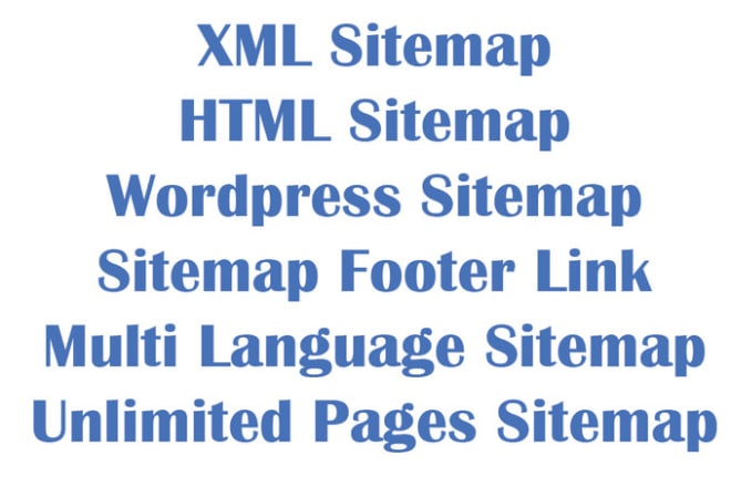 I will do manually create XML and html sitemap for your website