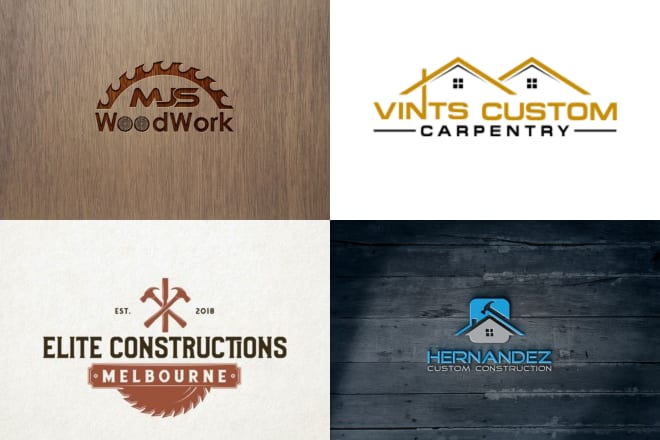 I will do modern handyman and woodwork logo design