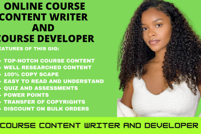 I will do online course content, online course creation and course upload