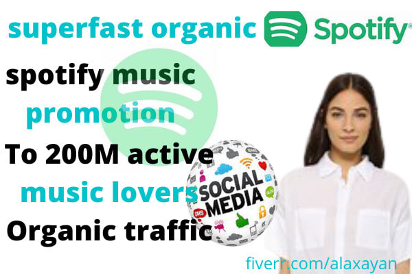 I will do organic spotify music promotion