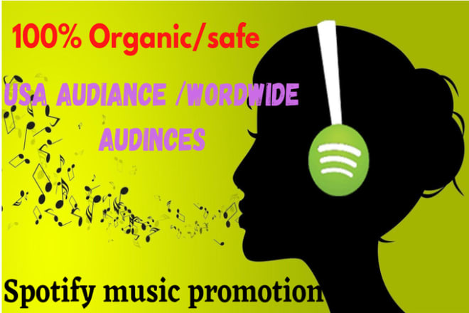 I will do organic spotify music promotion